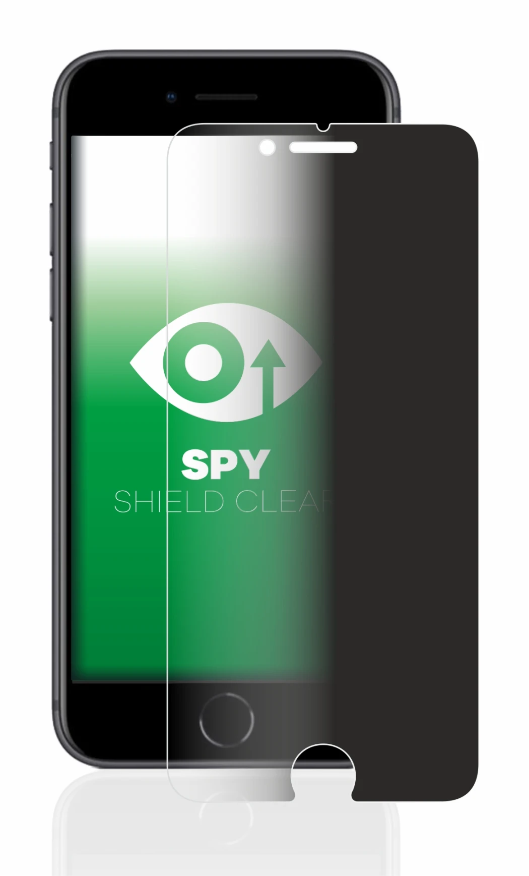 Image of the device Apple iPhone 8 with a wide variety of screen protectors.