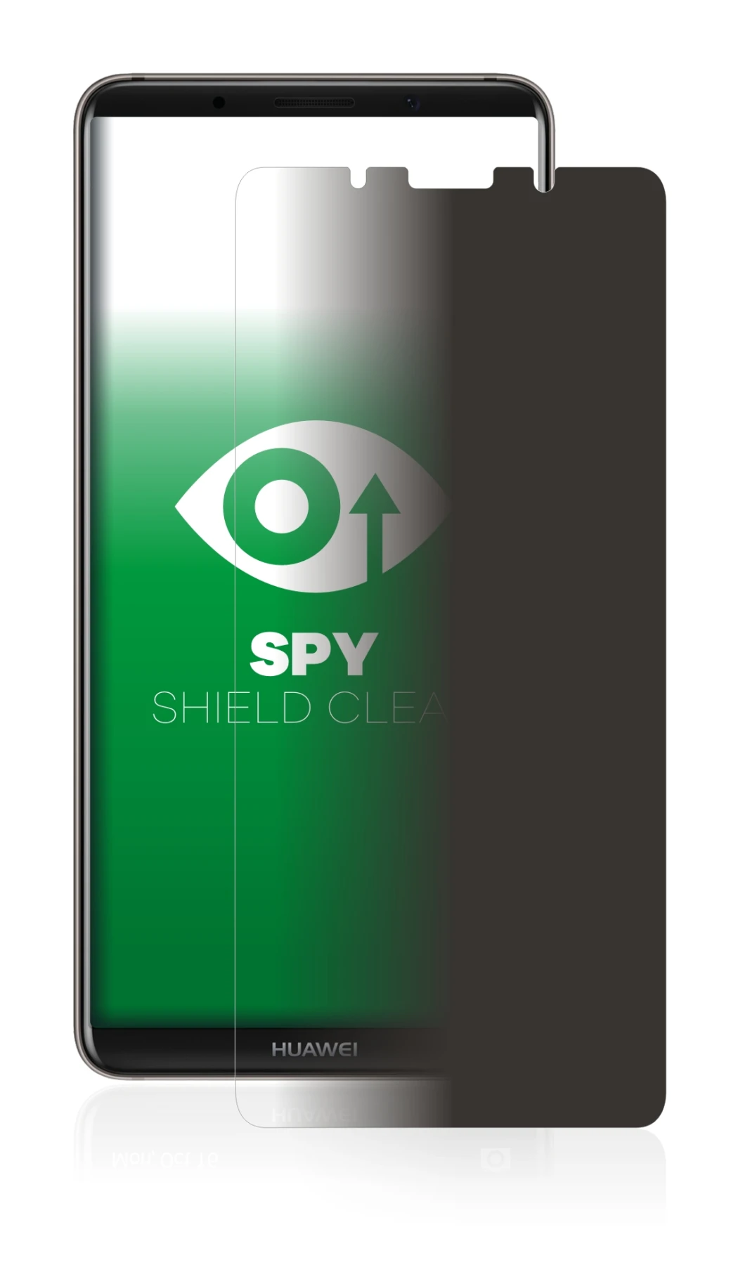 Image of the device Huawei Mate 10 Pro with a wide variety of screen protectors.