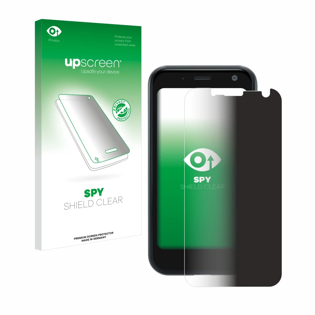 Front side of a product packaging with the brand logo upscreen. Next to it is the device Palm Mini Smartphone shown with the c
