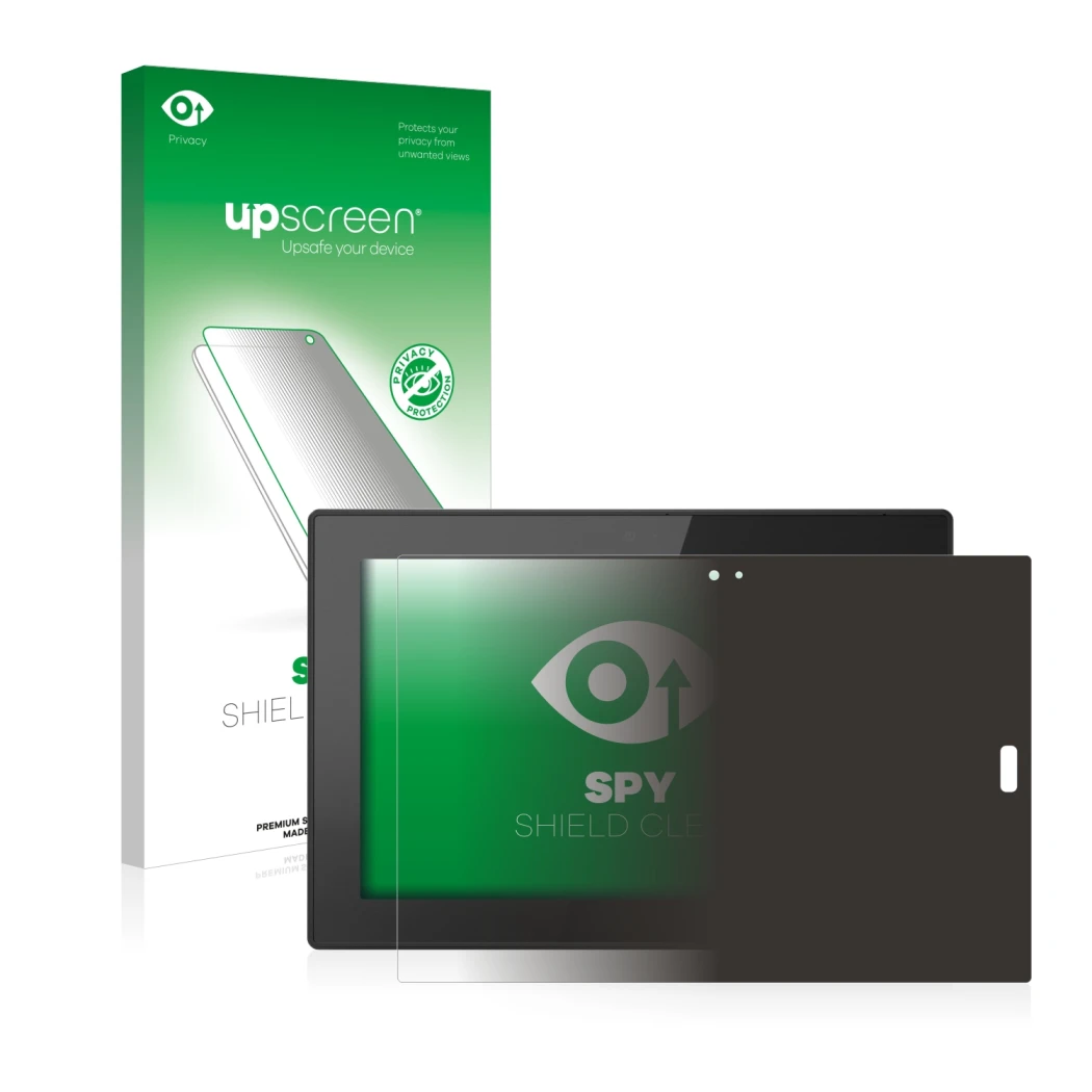 Front side of a product packaging with the brand logo upscreen. Next to it is the device Lenovo Tablet 10 (3th Gen.) shown wit