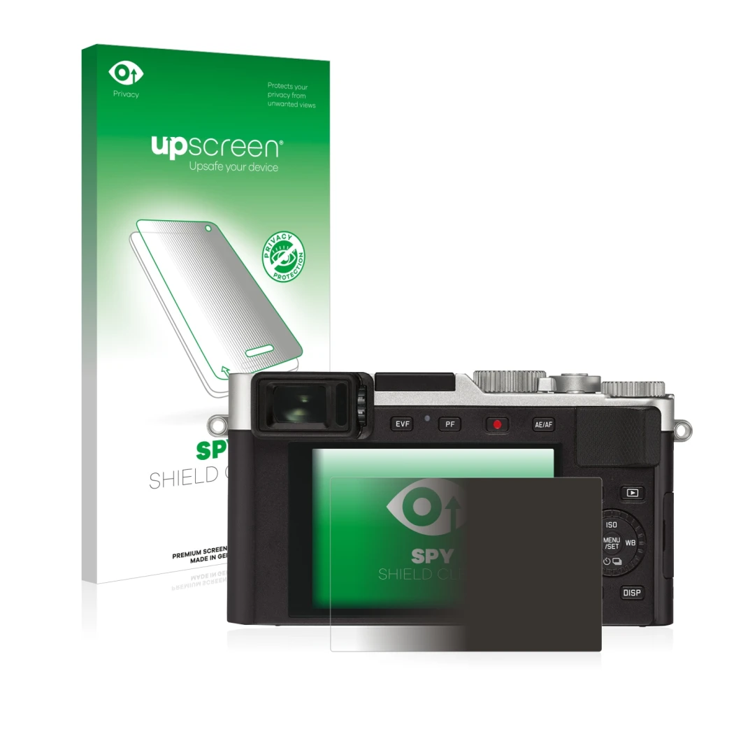 Front side of a product packaging with the brand logo upscreen. Next to it is the device Leica D-Lux 7 shown with the correspo