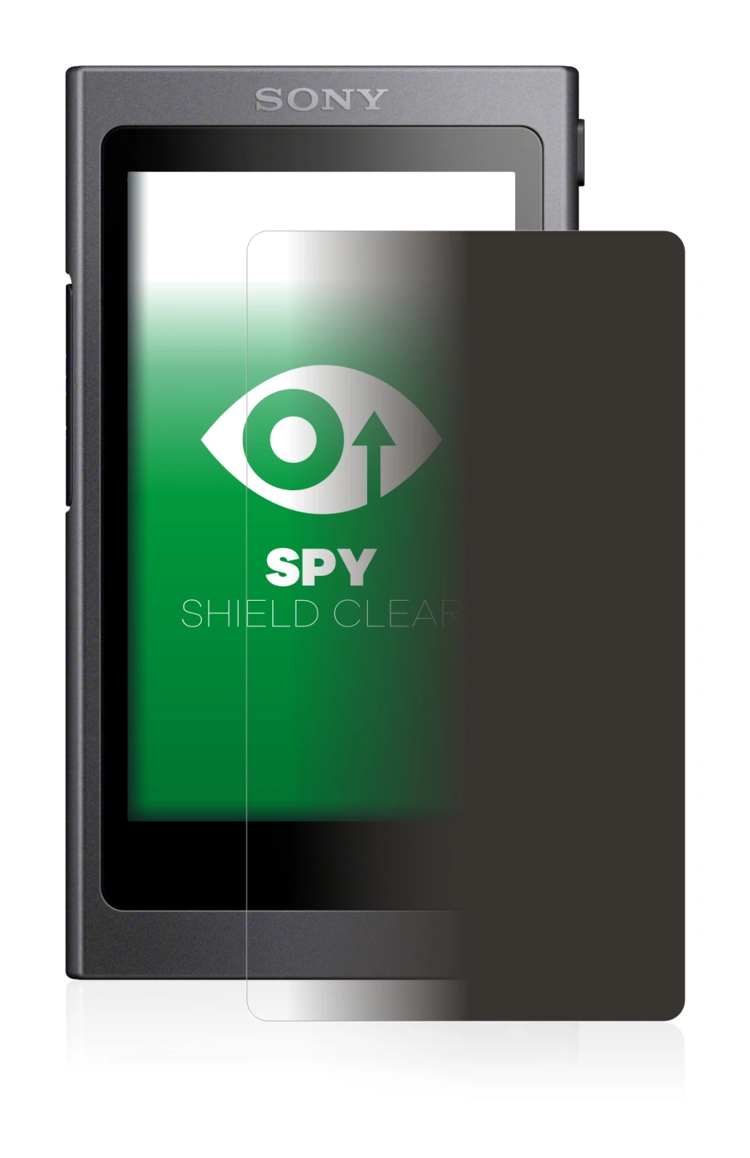 Image of the device Sony Walkman A40 with a wide variety of screen protectors.