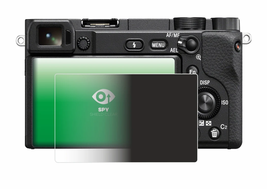 Image of the device Sony Alpha 6400 with a wide variety of screen protectors.