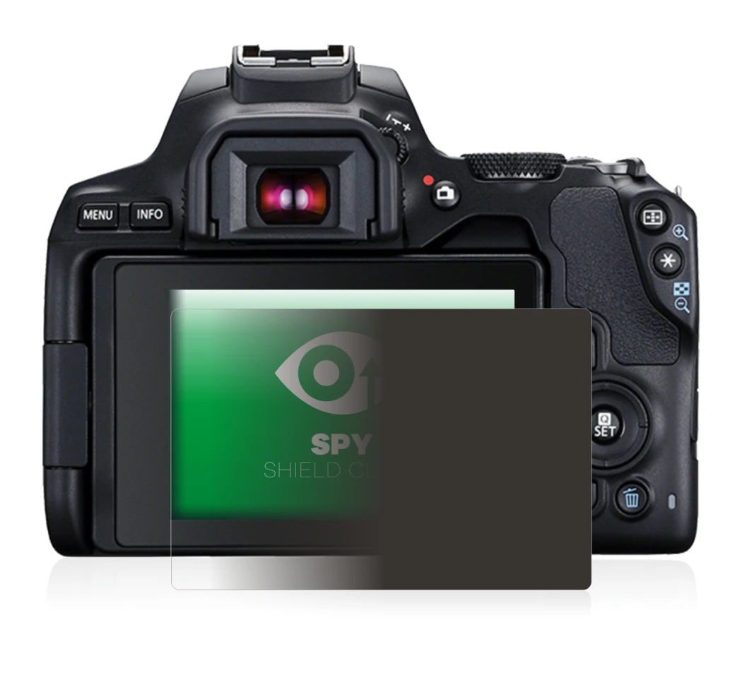 Image of the device Canon EOS 250D with a wide variety of screen protectors.