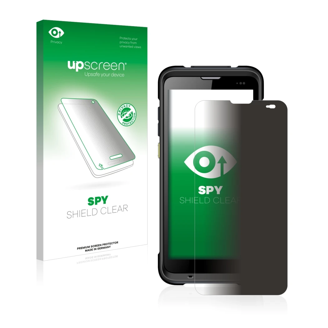 Front side of a product packaging with the brand logo upscreen. Next to it is the device Chainway C66 shown with the correspon