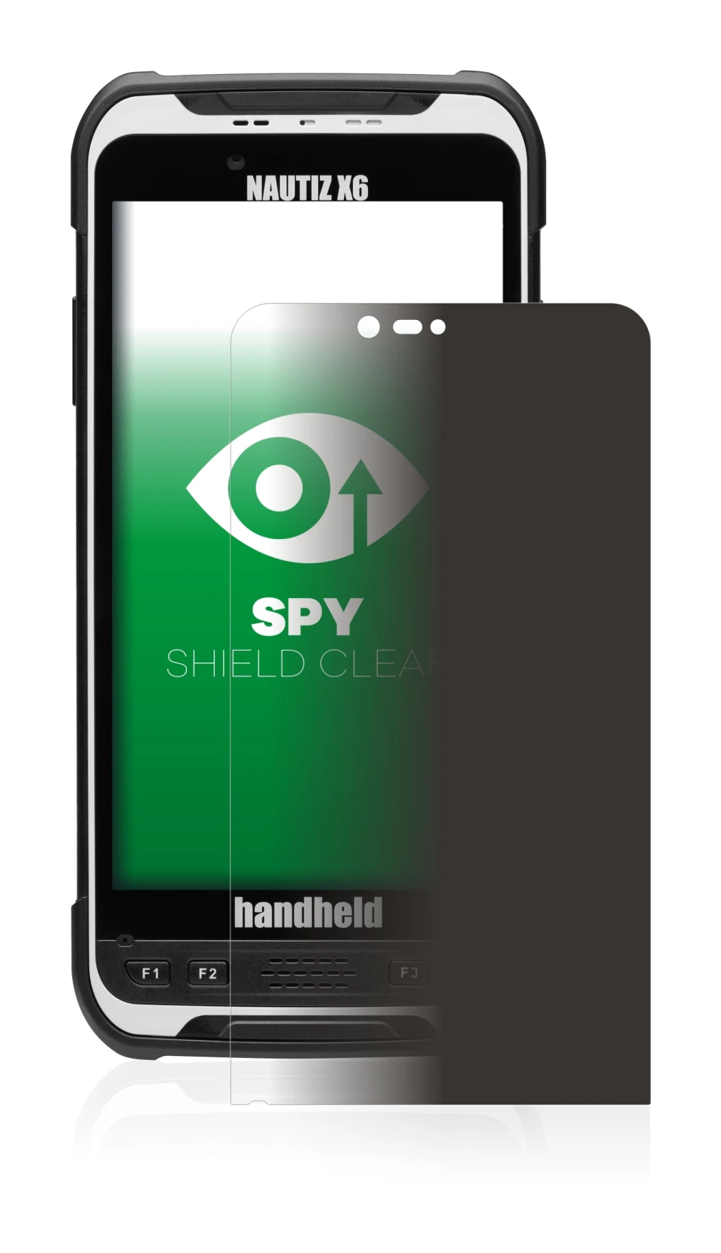 Image of the device Handheld Nautiz X6 with a wide variety of screen protectors.