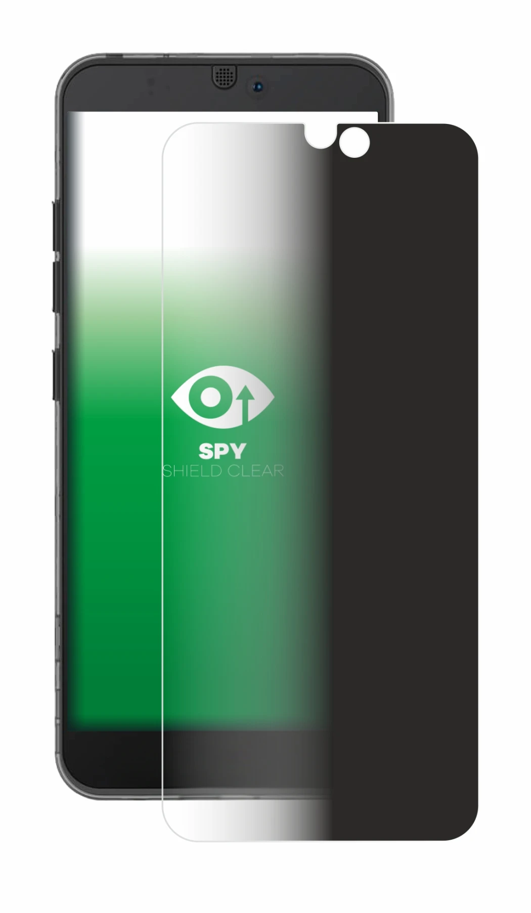 Image of the device Fairphone 3 with a wide variety of screen protectors.