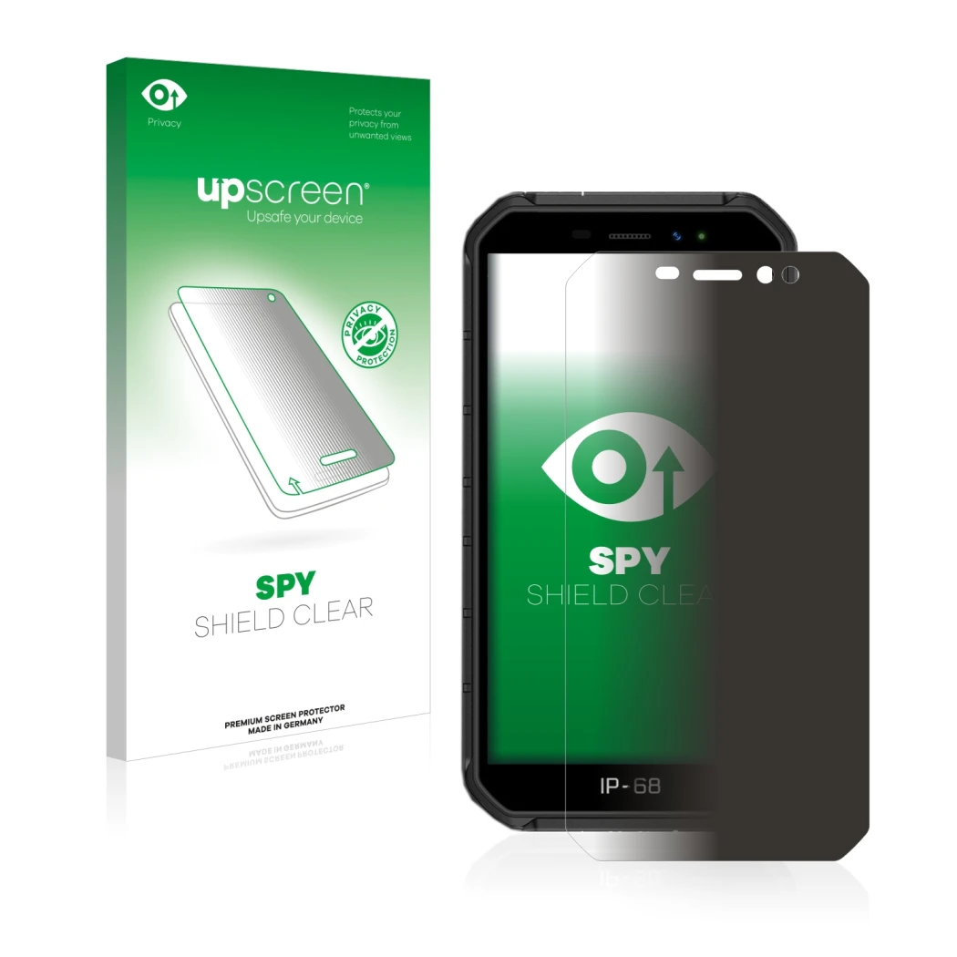 Front side of a product packaging with the brand logo upscreen. Next to it is the device Ulefone Armor X7 Pro shown with the c