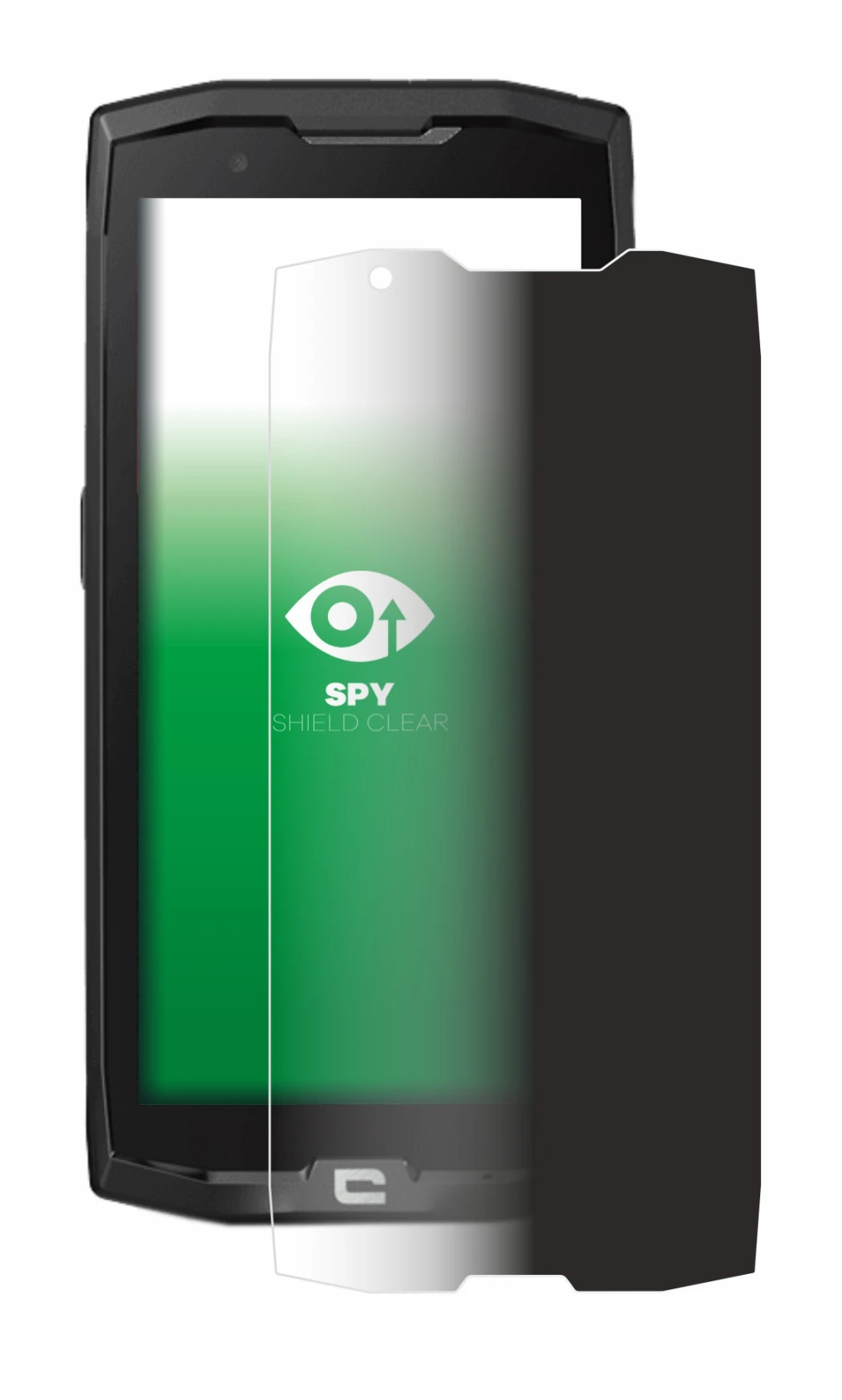 Image of the device Crosscall Core X4 with a wide variety of screen protectors.