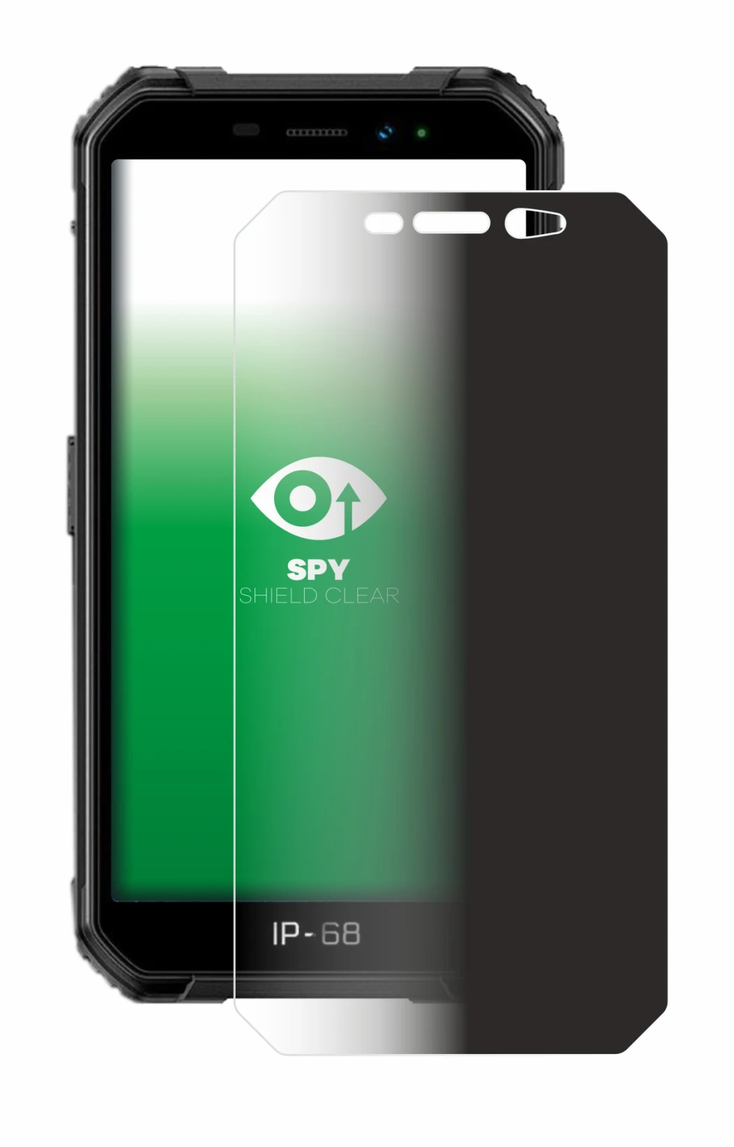 Image of the device Ulefone Armor X6 with a wide variety of screen protectors.