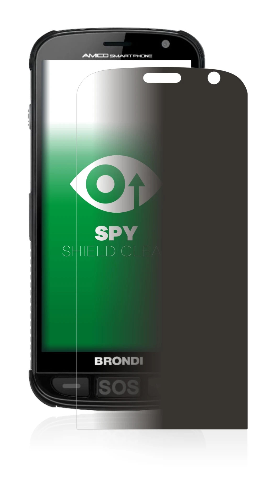 Image of the device Brondi Amico with a wide variety of screen protectors.