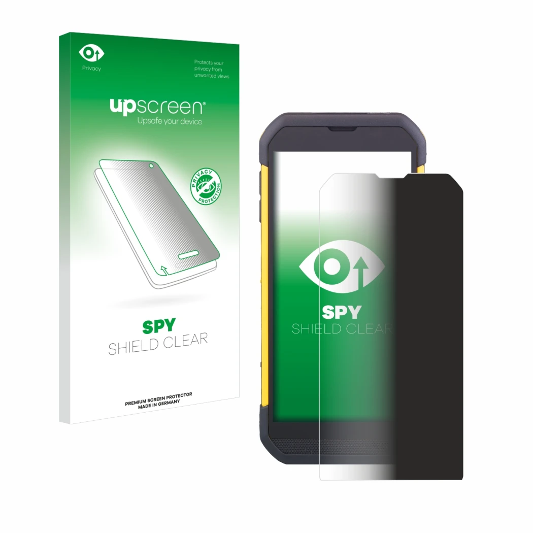 Front side of a product packaging with the brand logo upscreen. Next to it is the device Cipherlab RS35 shown with the corresp