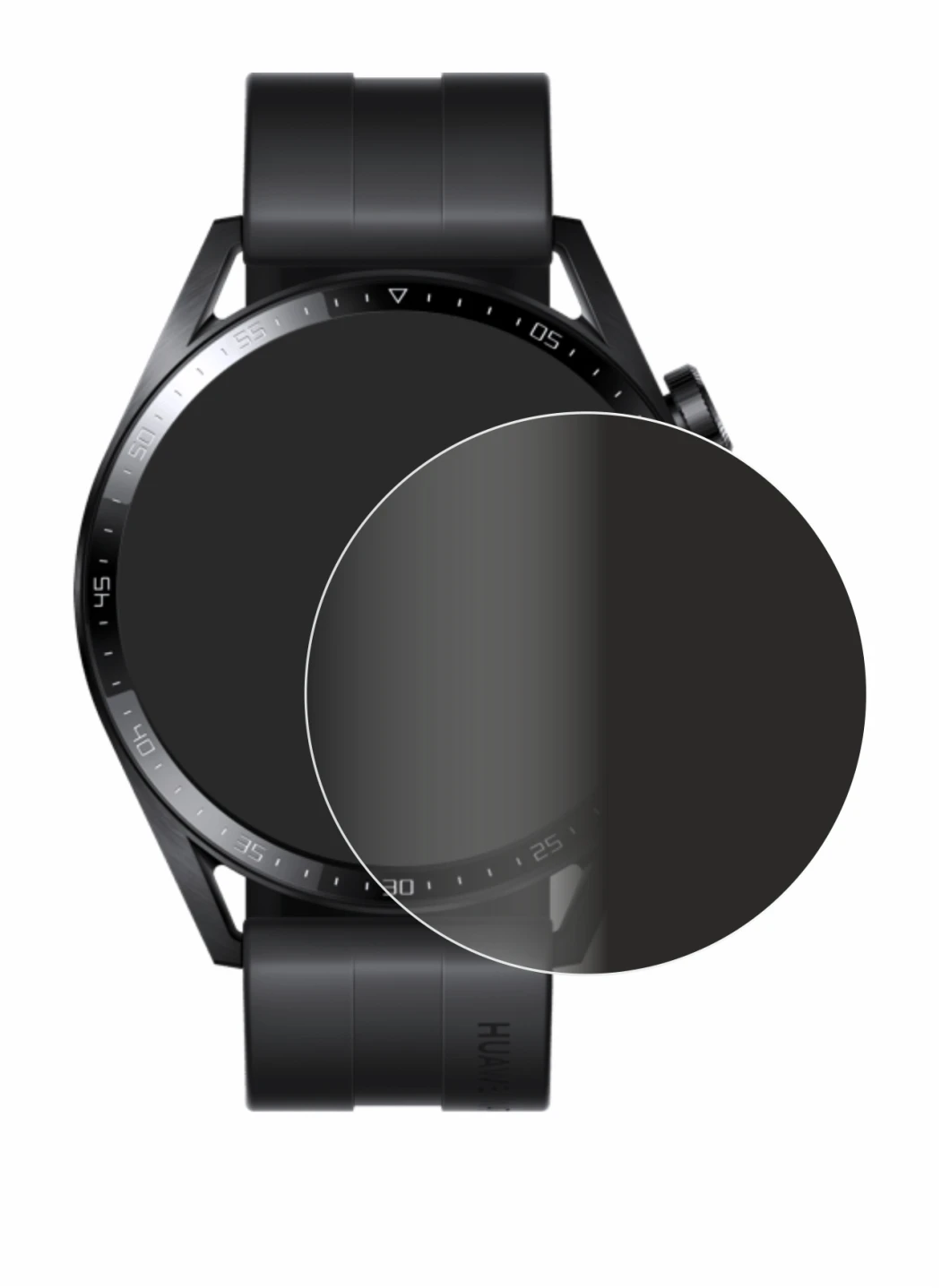 Image of the device Huawei Watch GT 3 (46 mm) with a wide variety of screen protectors.