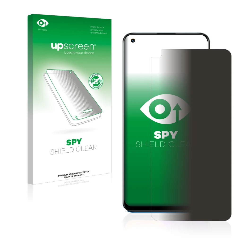 Front side of a product packaging with the brand logo upscreen. Next to it is the device realme 8 Pro shown with the correspon