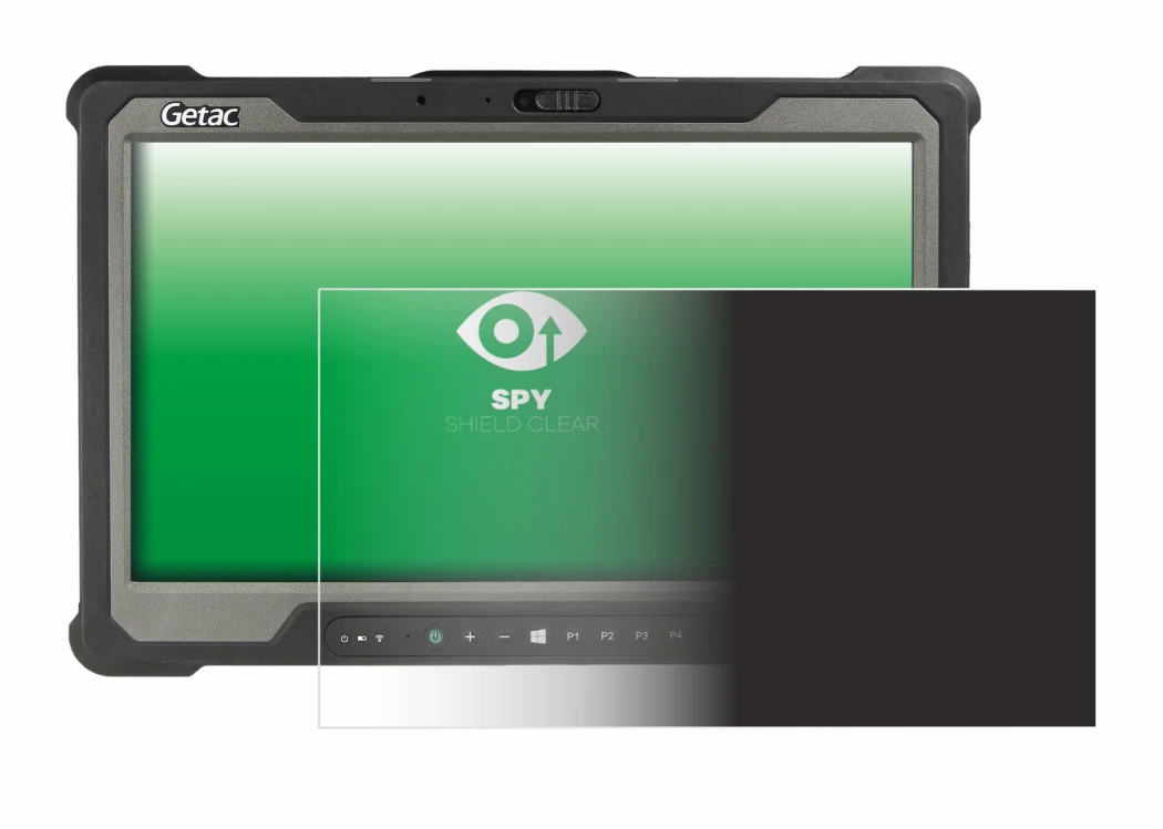 Image of the device Getac A140 with a wide variety of screen protectors.