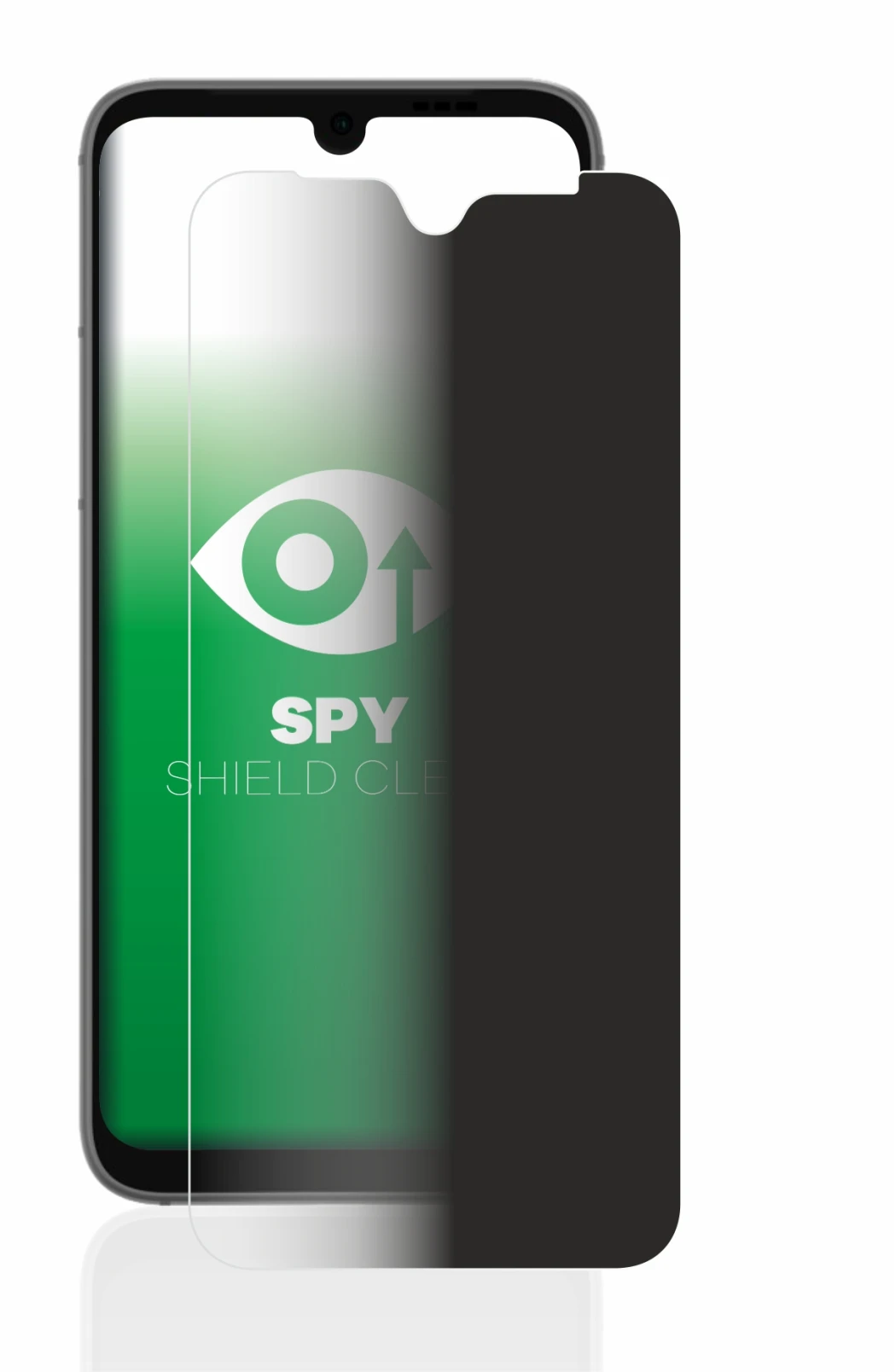 Image of the device Fairphone 4 with a wide variety of screen protectors.