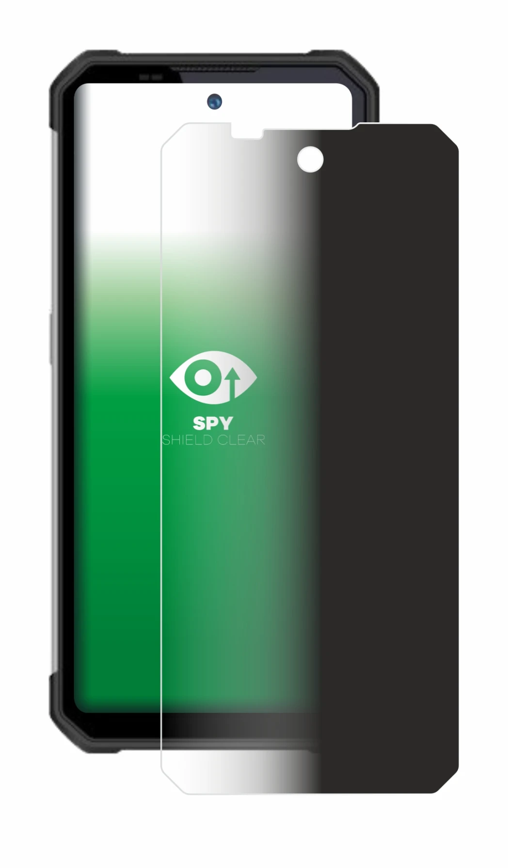 Image of the device Oukitel WP17 with a wide variety of screen protectors.