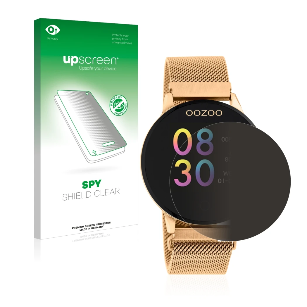 Front side of a product packaging with the brand logo upscreen. Next to it is the device Oozoo Q00117 shown with the correspon