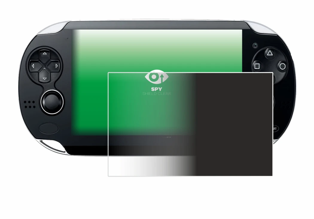 Image of the device Sony Playstation PS Vita with a wide variety of screen protectors.