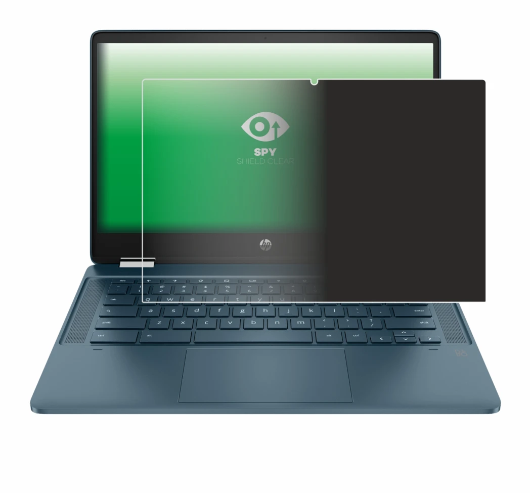 Image of the device HP Chromebook x360 (14b-cbX) with a wide variety of screen protectors.