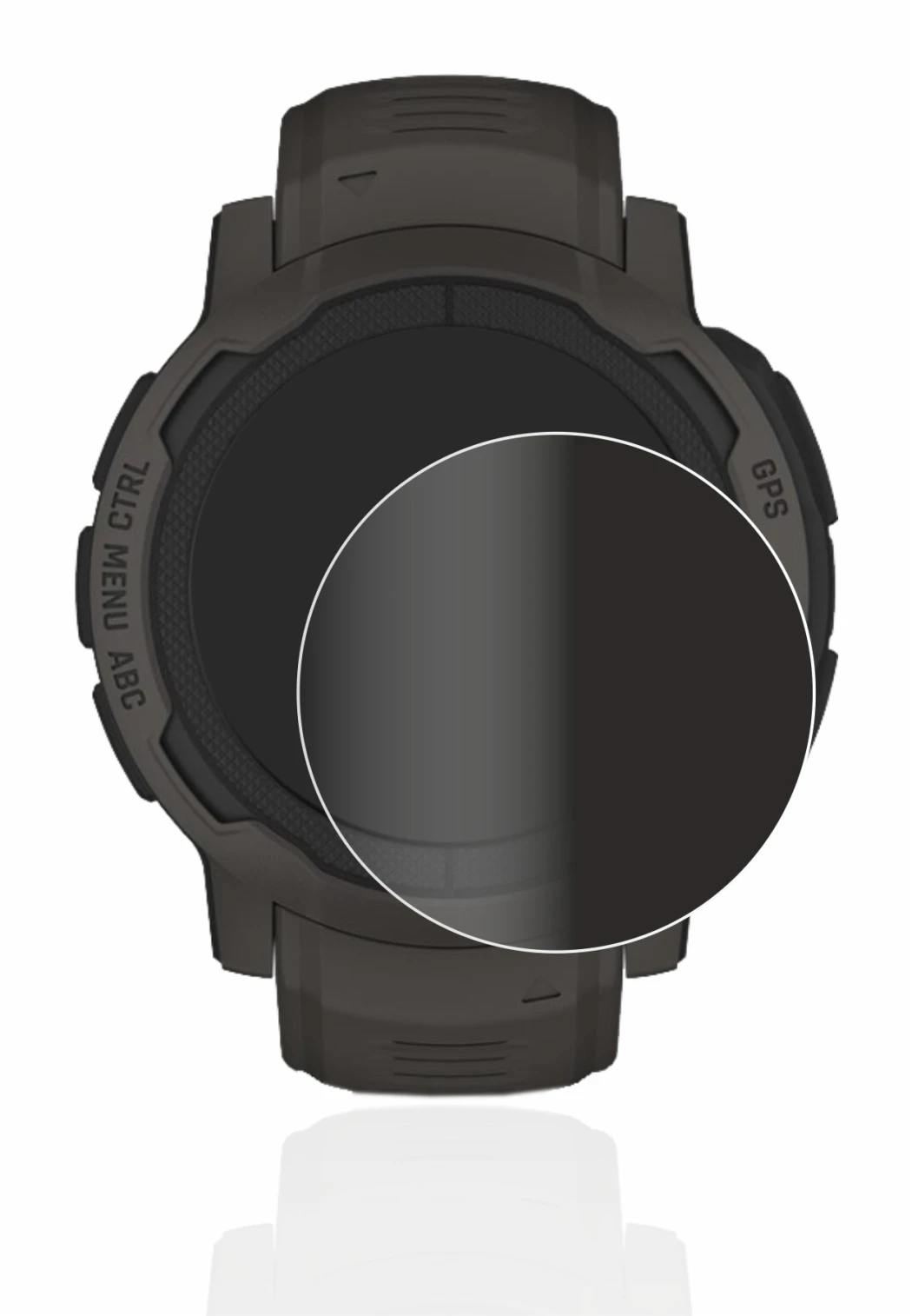 Image of the device Garmin Instinct 2 with a wide variety of screen protectors.