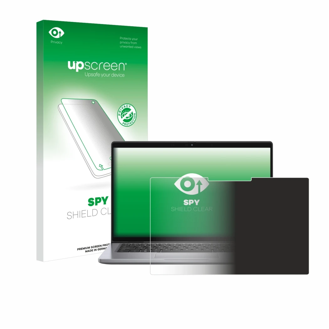 Front side of a product packaging with the brand logo upscreen. Next to it is the device Dell Latitude 7320 2-in-1 shown with 