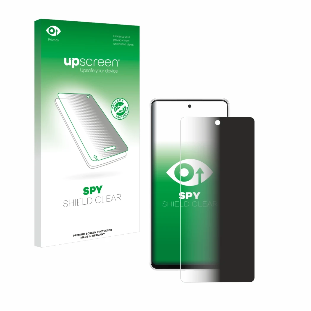 Front side of a product packaging with the brand logo upscreen. Next to it is the device Samsung Galaxy A53 5G shown with the 