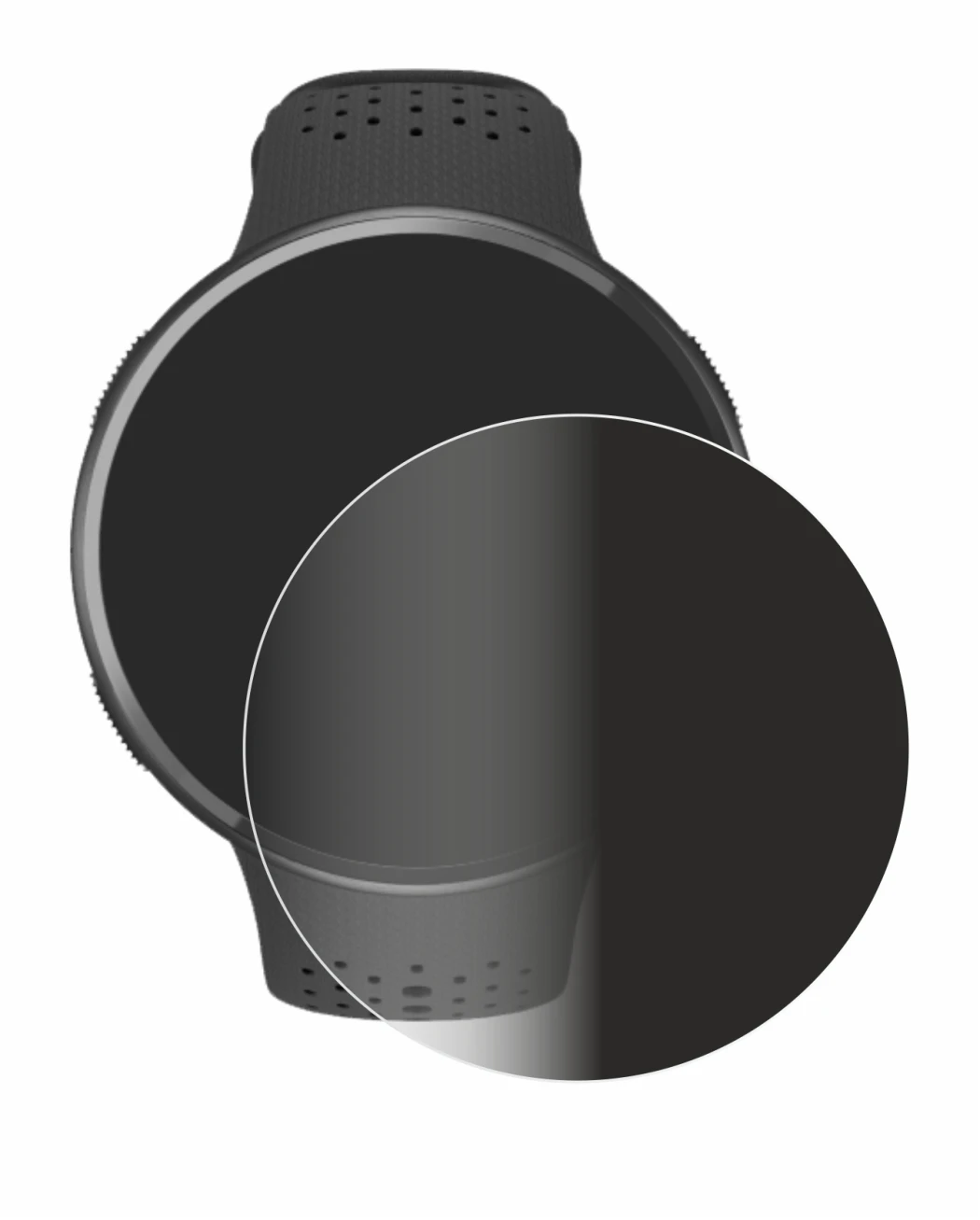 Image of the device Polar Pacer Pro with a wide variety of screen protectors.