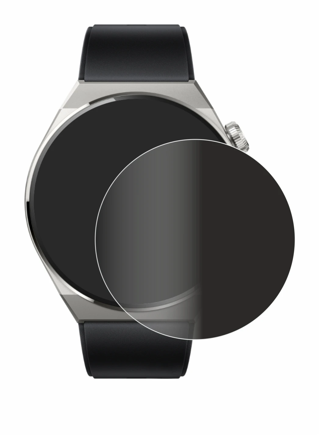 Image of the device Huawei Watch GT 3 Pro Titanium (46mm) with a wide variety of screen protectors.