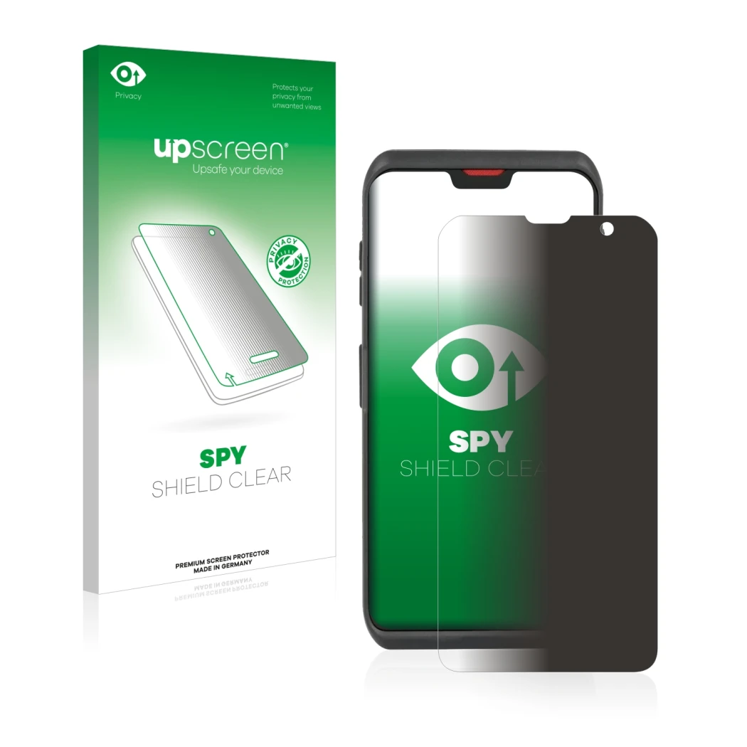 Front side of a product packaging with the brand logo upscreen. Next to it is the device Honeywell ScanPal EDA52 shown with th