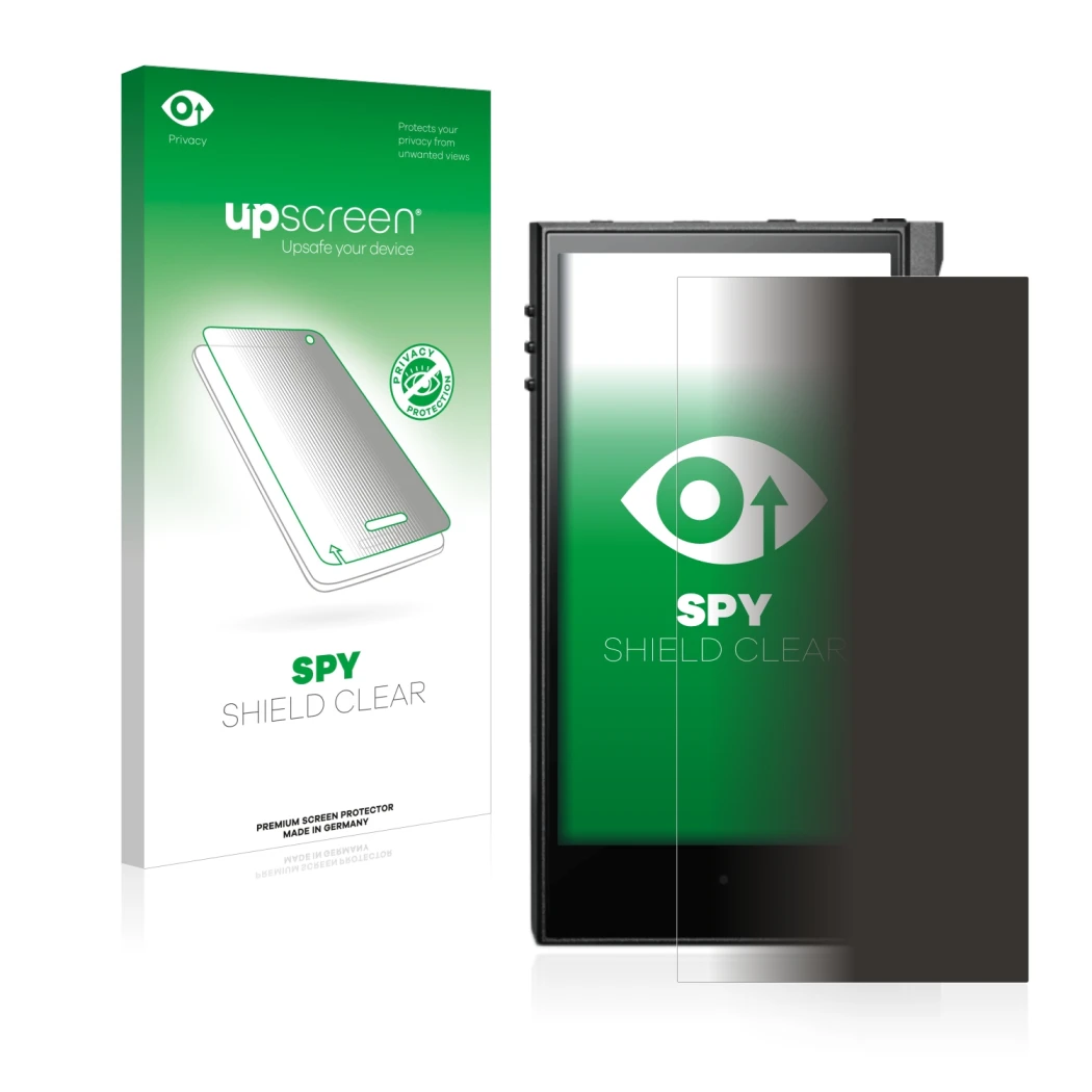 Front side of a product packaging with the brand logo upscreen. Next to it is the device Astell&Kern Kann Max shown with the c