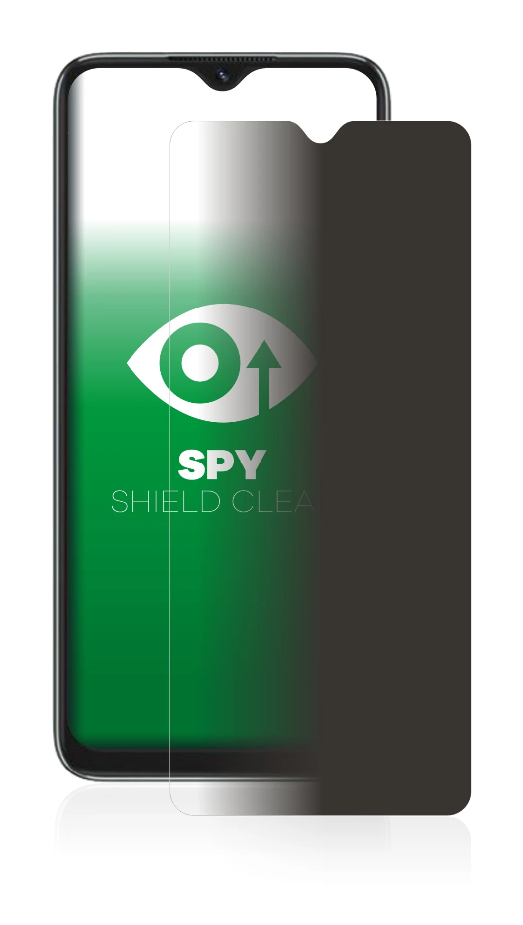 Image of the device Blackview A55 with a wide variety of screen protectors.