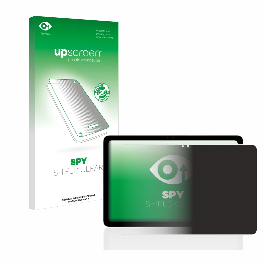 Front side of a product packaging with the brand logo upscreen. Next to it is the device Google Pixel Tablet shown with the co
