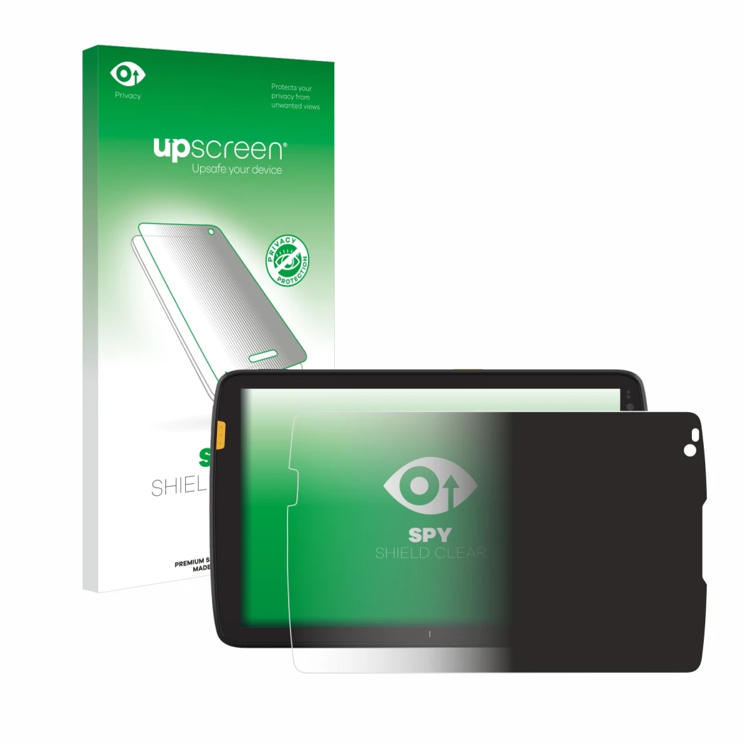 Front side of a product packaging with the brand logo upscreen. Next to it is the device Zebra ET45 8