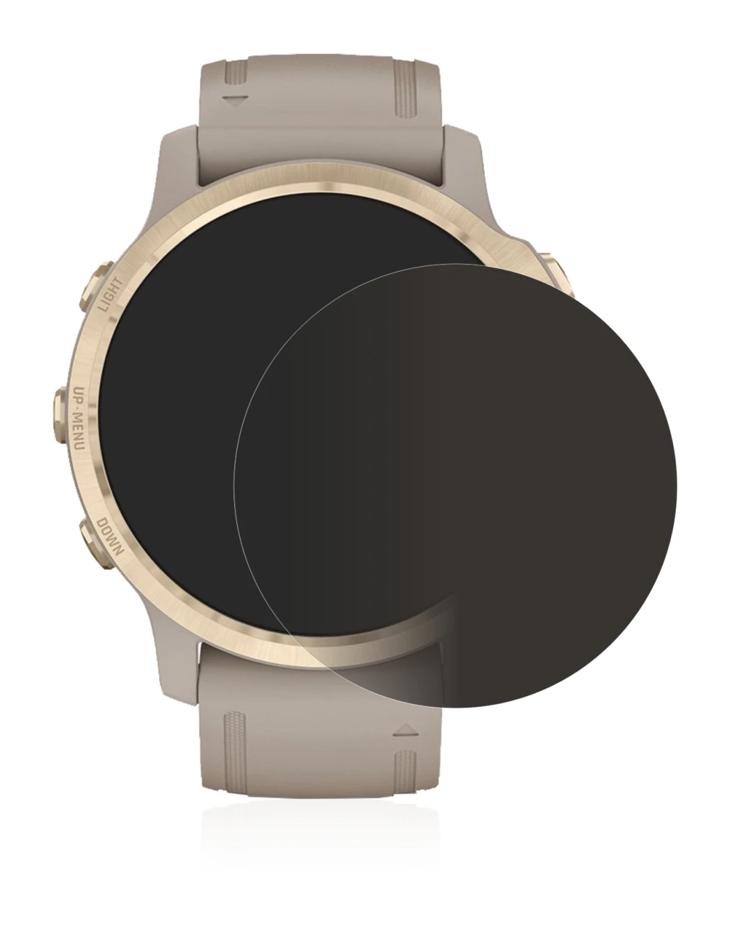 Image of the device Garmin Fenix 6S Pro Solar with a wide variety of screen protectors.