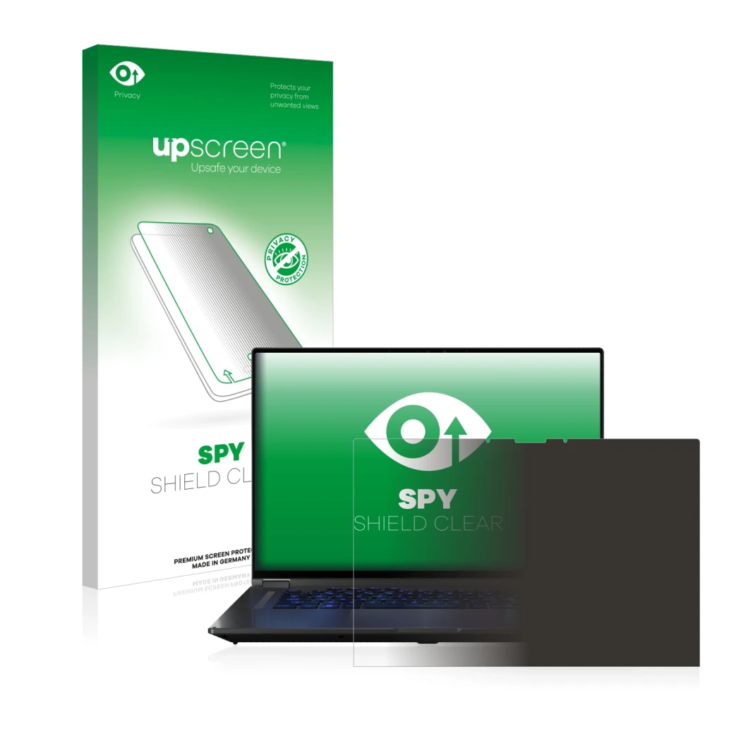 Front side of a product packaging with the brand logo upscreen. Next to it is the device ASUS ROG Flow X16 shown with the corr