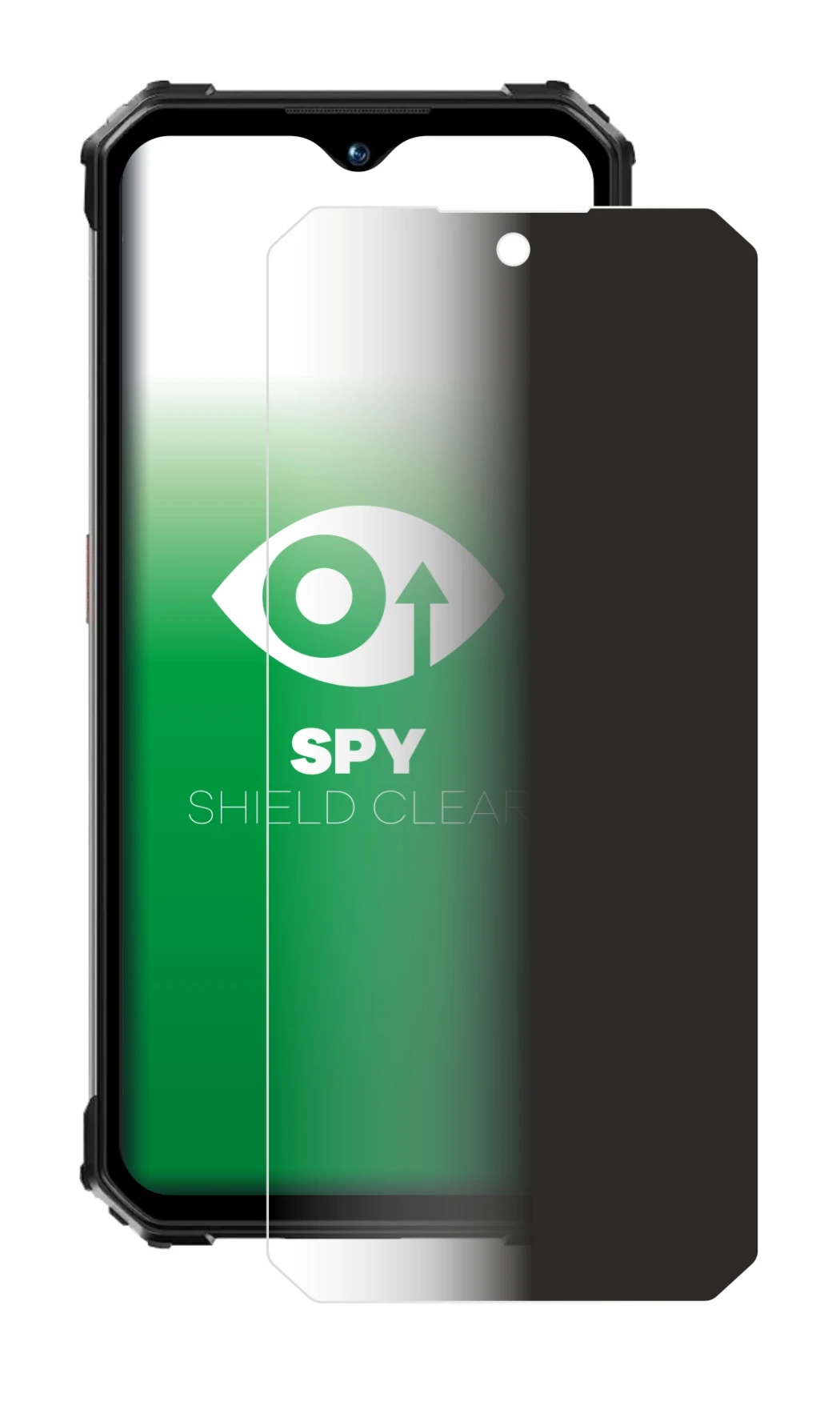 Image of the device Oukitel WP26 with a wide variety of screen protectors.