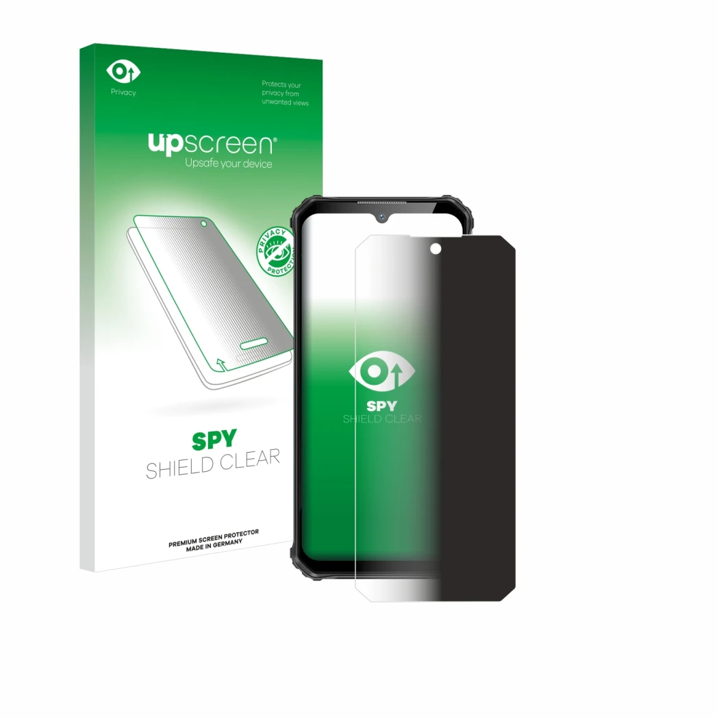 Front side of a product packaging with the brand logo upscreen. Next to it is the device Oukitel WP22 shown with the correspon