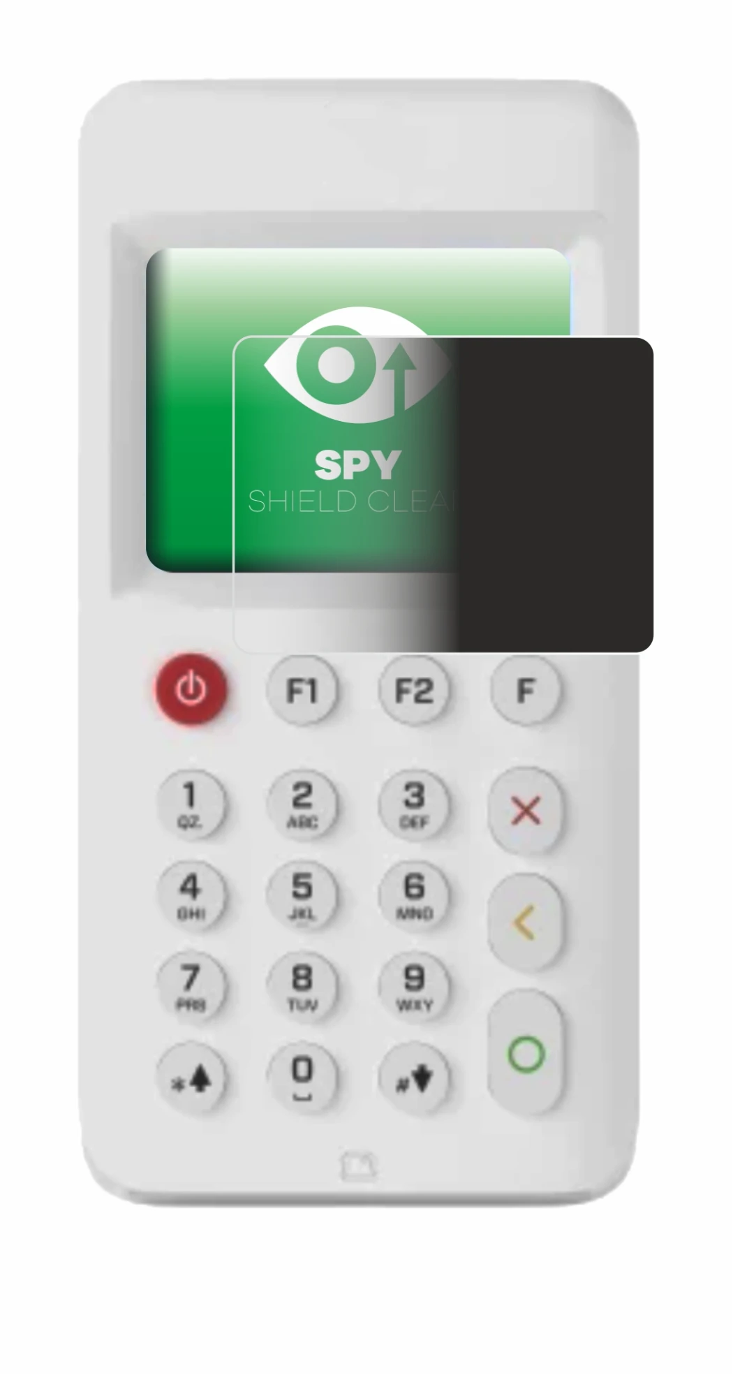 Image of the device myPOS Go 2 with a wide variety of screen protectors.