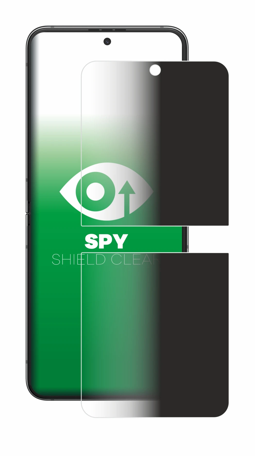 Image of the device Samsung Galaxy Z Flip 5 with a wide variety of screen protectors.