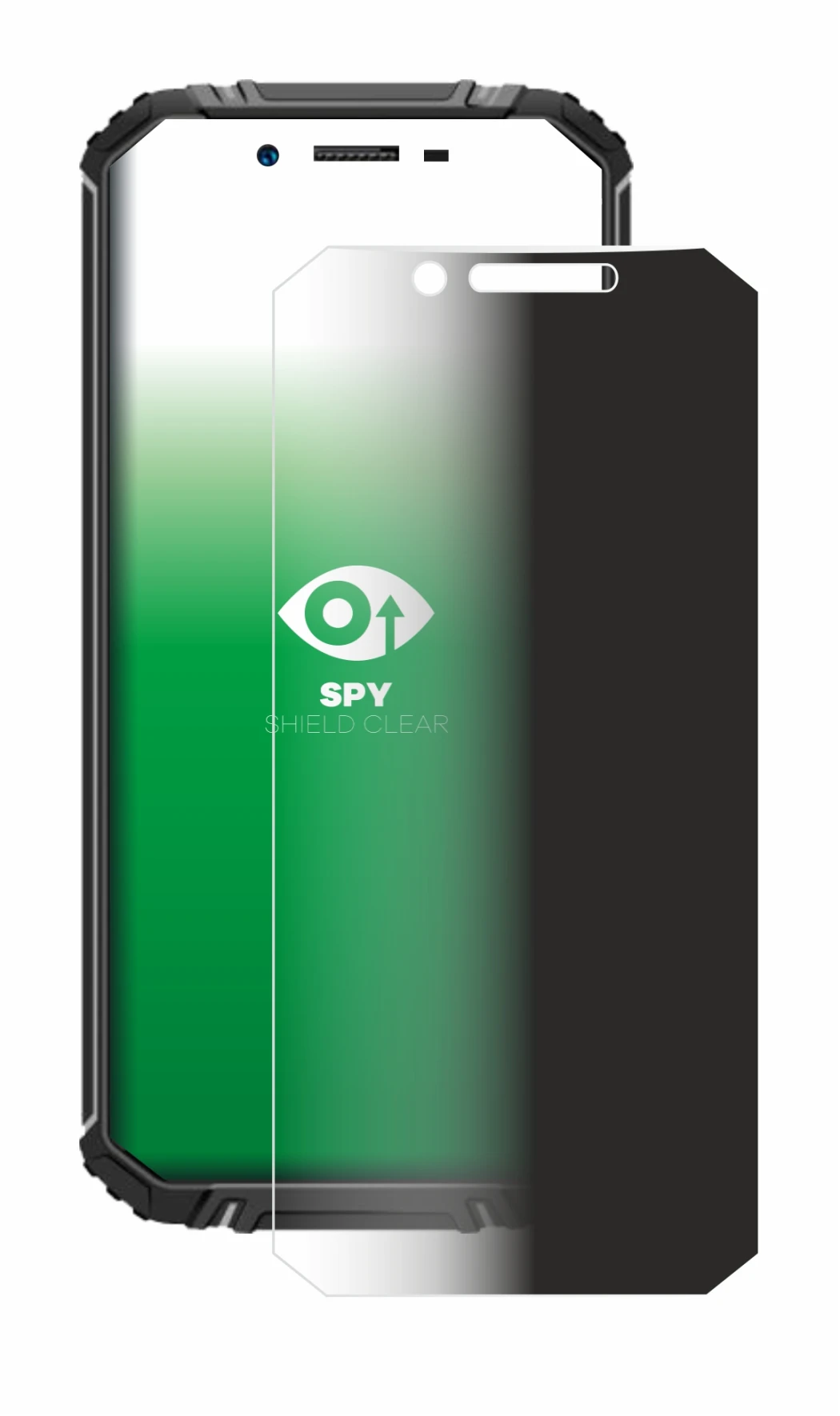Image of the device Oukitel WP18 with a wide variety of screen protectors.