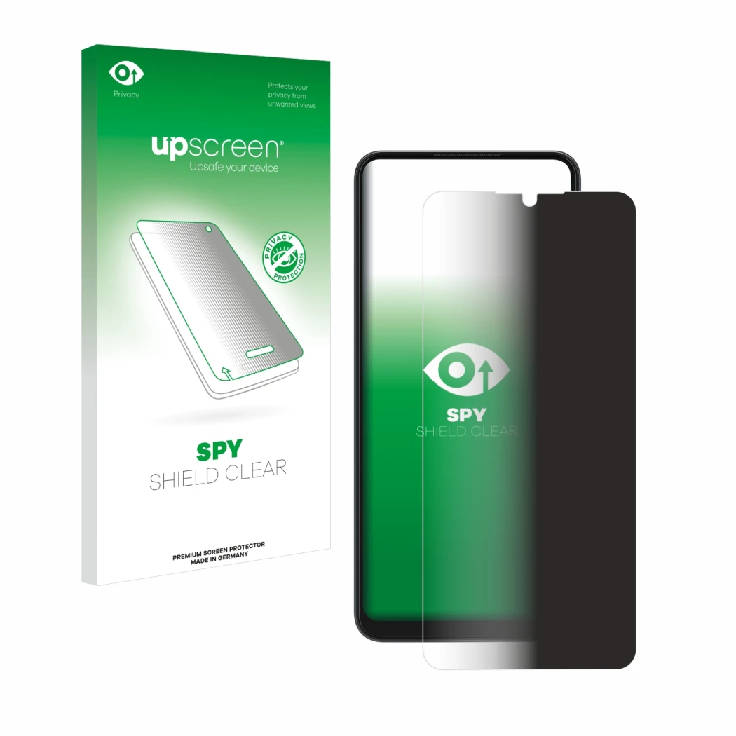 Front side of a product packaging with the brand logo upscreen. Next to it is the device ZTE Blade A52 shown with the correspo