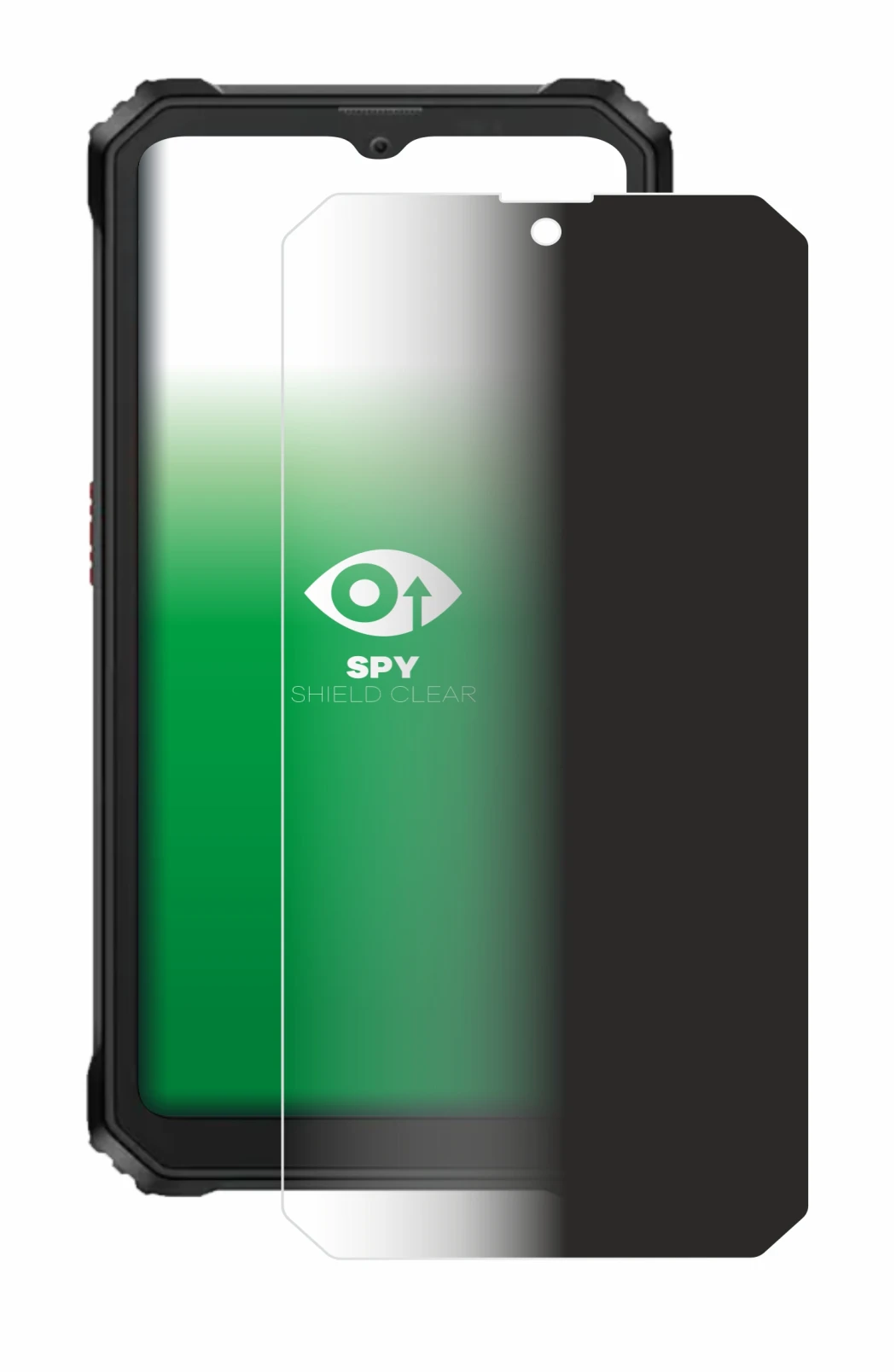 Image of the device Blackview BV6200 with a wide variety of screen protectors.