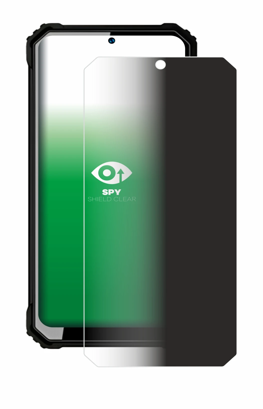 Image of the device Oukitel WP23 with a wide variety of screen protectors.