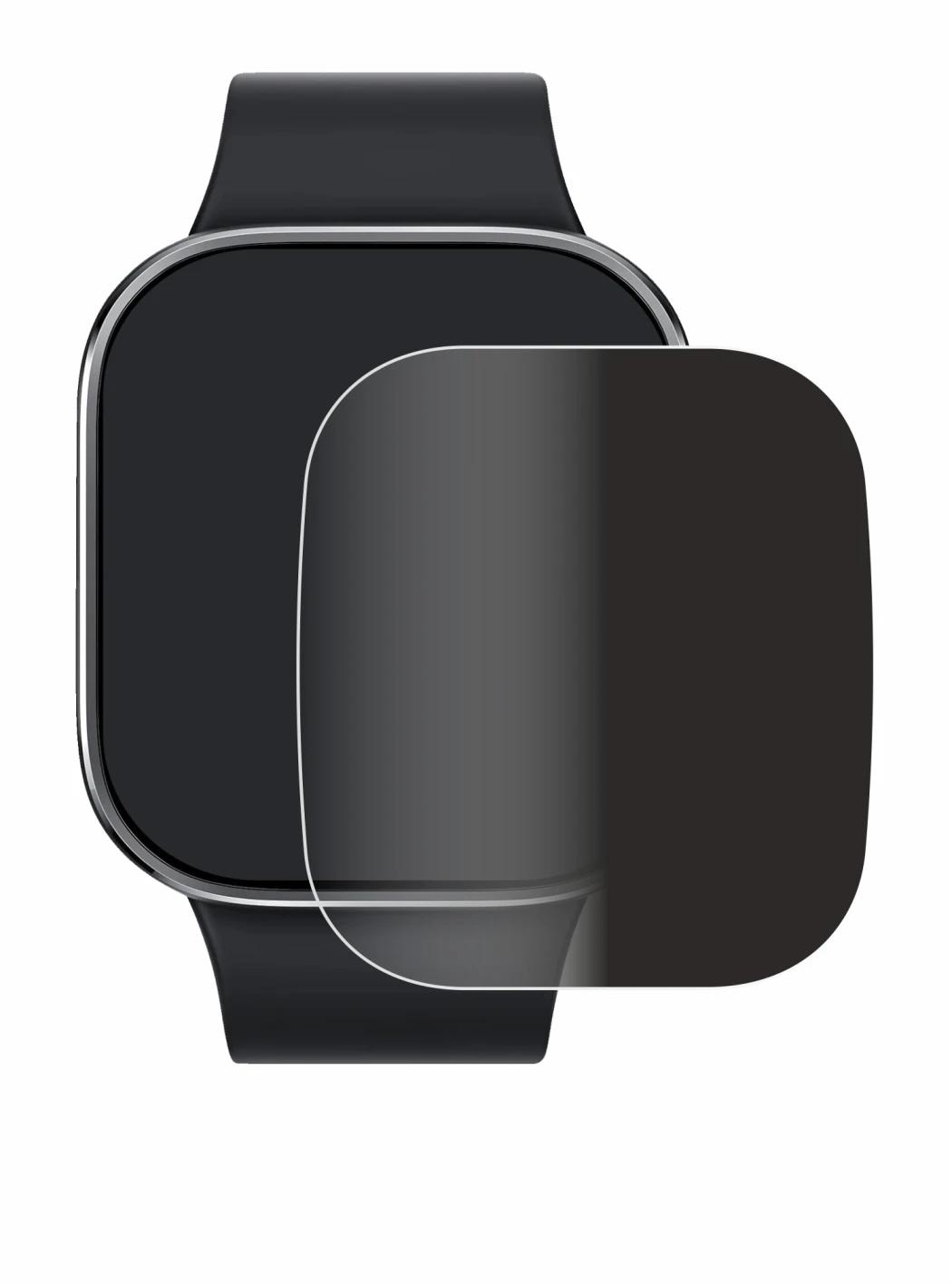 Image of the device Xiaomi Redmi Watch 4 with a wide variety of screen protectors.