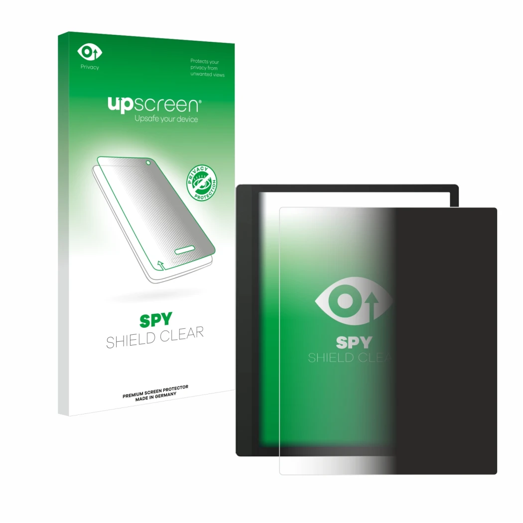 Front side of a product packaging with the brand logo upscreen. Next to it is the device Boox Tab Ultra C shown with the corre