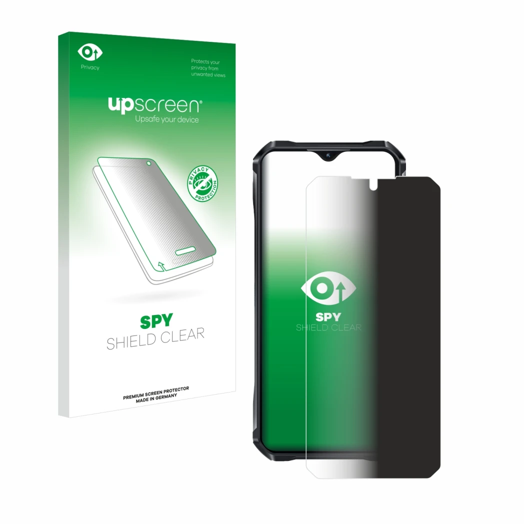 Front side of a product packaging with the brand logo upscreen. Next to it is the device Oukitel WP33 Pro shown with the corre