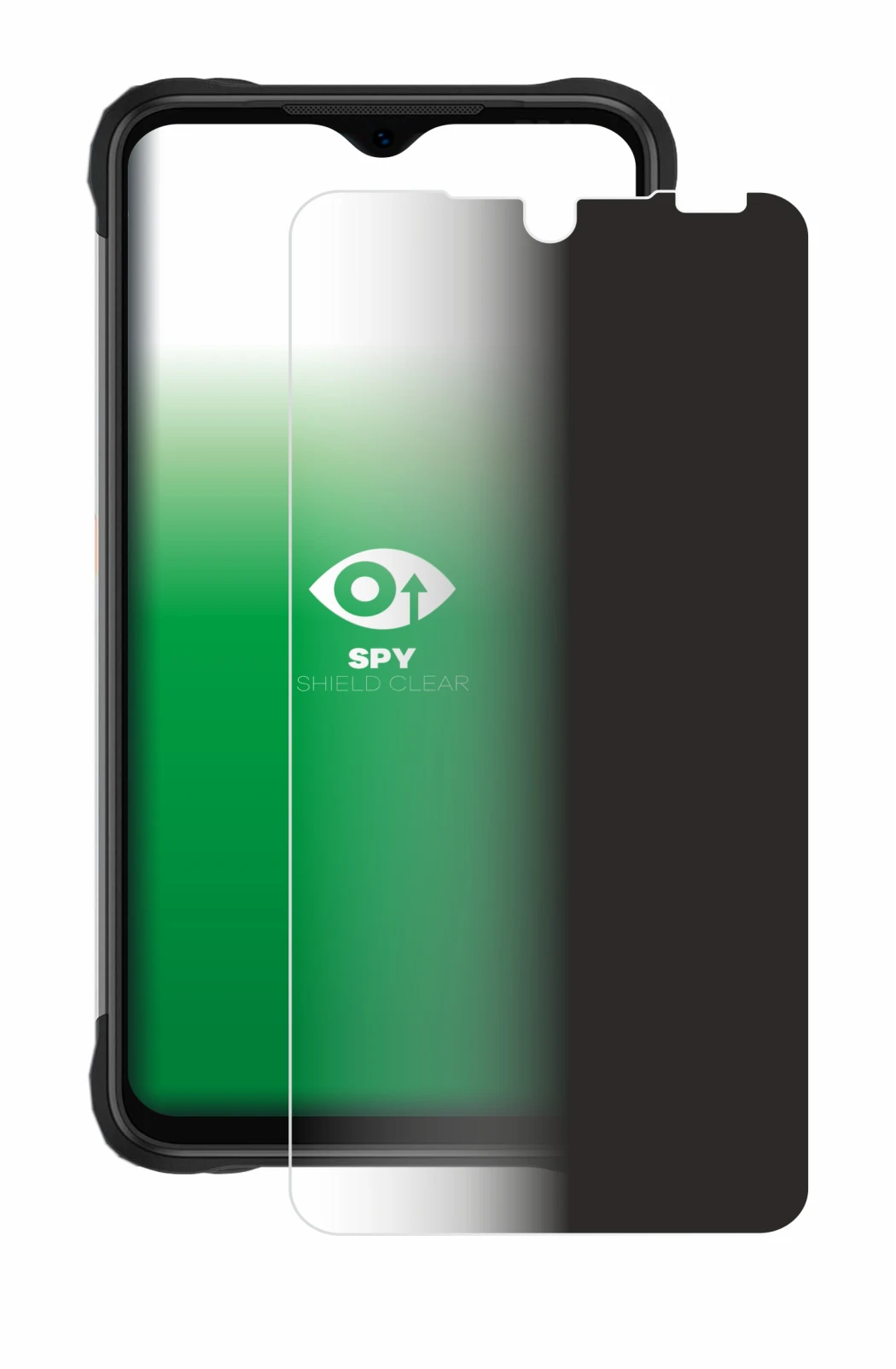 Image of the device Umidigi Bison X20 with a wide variety of screen protectors.
