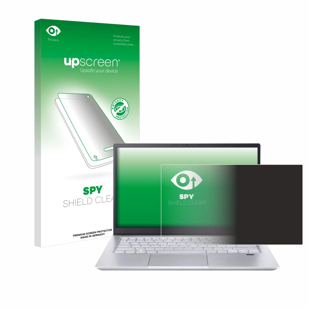 Front side of a product packaging with the brand logo upscreen. Next to it is the device Acer Swift X 14 SFX14-72G Non-Touch s
