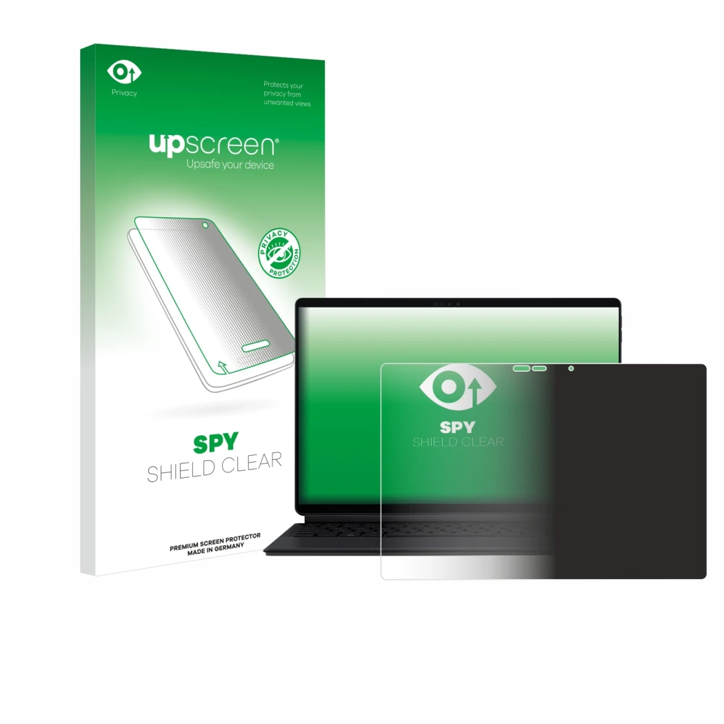 Front side of a product packaging with the brand logo upscreen. Next to it is the device ASUS ProArt PZ13 shown with the corre